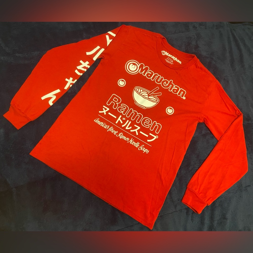 Maruchan Ramen Noodle Soup Red Long Sleeve T-Shirt Women’s/Men’s